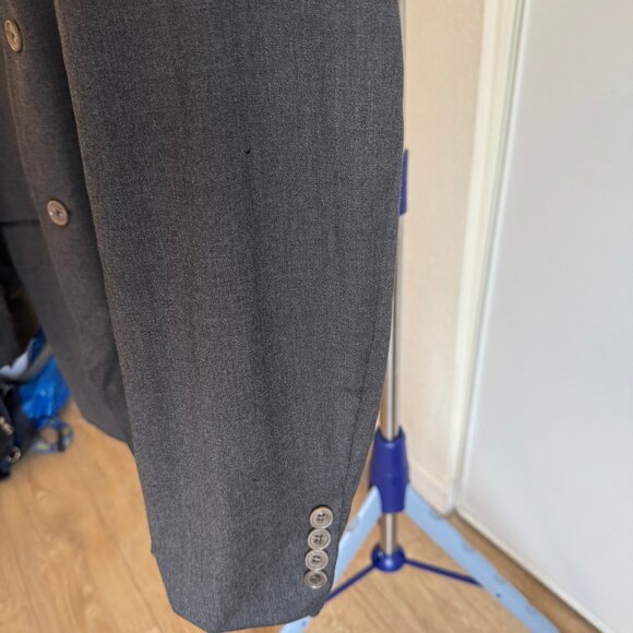 Dolce & Gabbana Blazer Mens Suit Coat Grey 3 Button Italian Wool D&G Jacket 42R - Picture 5 of 16